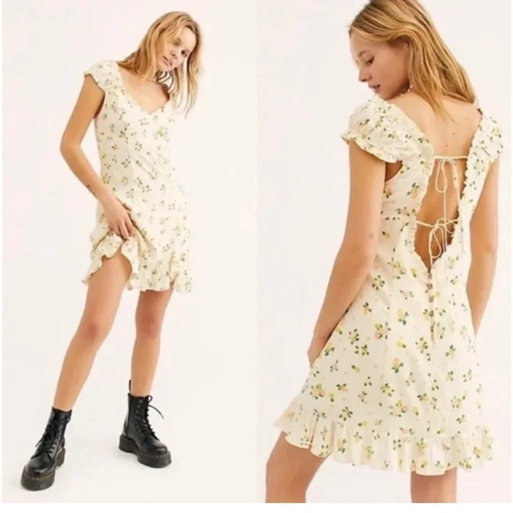 Free People Like a Lady Printed Minidress